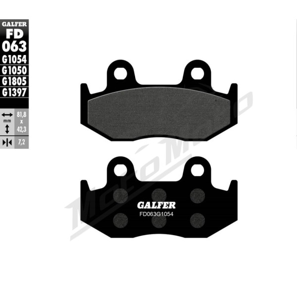 GALFER Semi-Metallic Brake Pads Honda / Hyosungs / Kymco 50-600 83-16