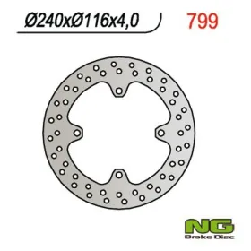 NG BRAKES Rear Fixed Brake Disc 240mm Kawasaki / Suzuki 125-450cc 03-16