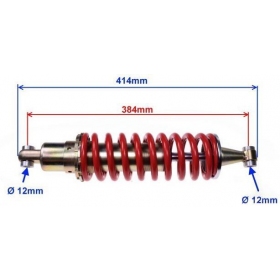 Rear adjustable shock absorber ATV XY250ST-9C 414MM Ø12