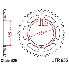 Rear sprocket JTR855