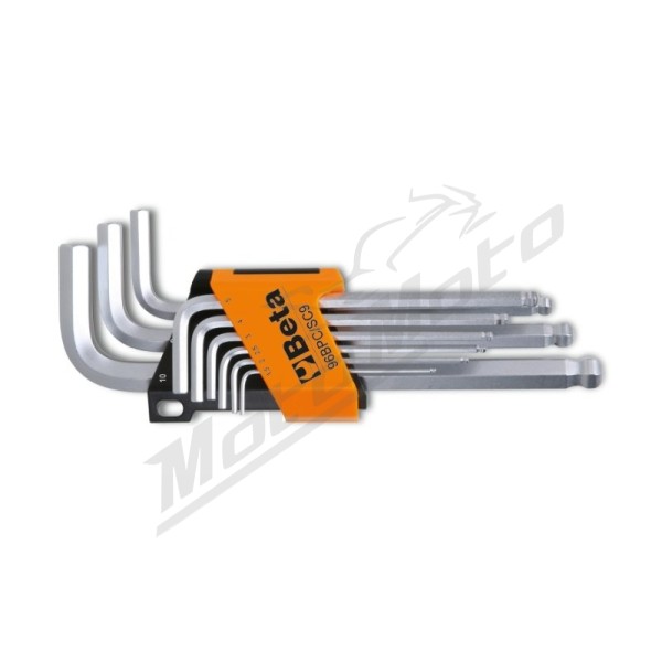 BETA Set of 9 Ball Head Offset Hexagon Key Wrenches