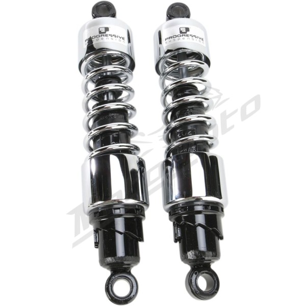 PROGRESSIVE SUSPENSION 412 serijos Cruiser galiniai amortizatoriai 330,00mm Honda / Kawasaki / Suzuki / Yamaha 700-1500 84-07