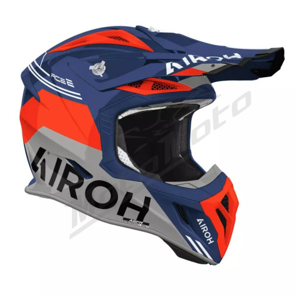 AIROH Aviator Ace II Motocross Helmet Fury Gloss 