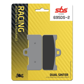 SBS DS Racing 695DS-2 Dual Sintered Brake Pads Aprilia SXV 450-550cc 08-10