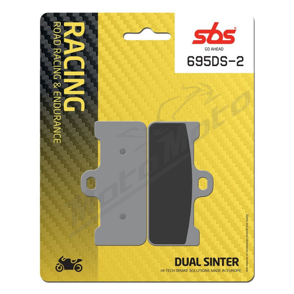 SBS DS Racing 695DS-2 Dual Sintered Brake Pads Aprilia SXV 450-550cc 08-10