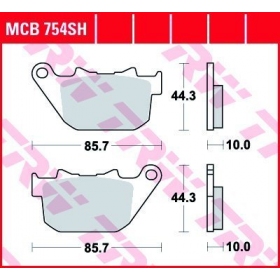 BRAKE PADS TRW MCB754SH SPORT