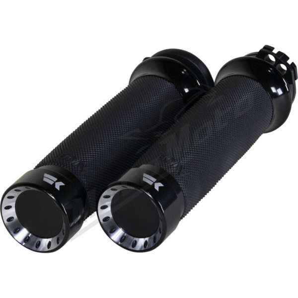 KHROME WERKS Turbine Grips 25,4mm Harley Davidson FLD / FLS / FLSTC / FLSTN / FXD / FXS / FXSTC / XG / XL 883-1690 82-24