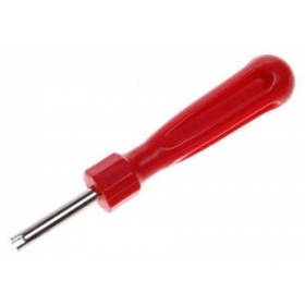 Tyre valve screwdriver