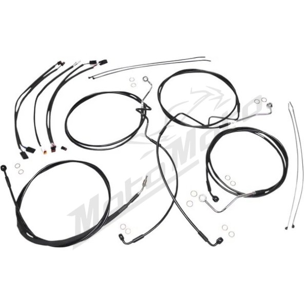 MAGNUM SHIELDING XR Handlebar Installation Kit Black 30.5/35.5cm Harley Davidson FLHR / FLHRC / FLHRXS 1750/1868 17-20