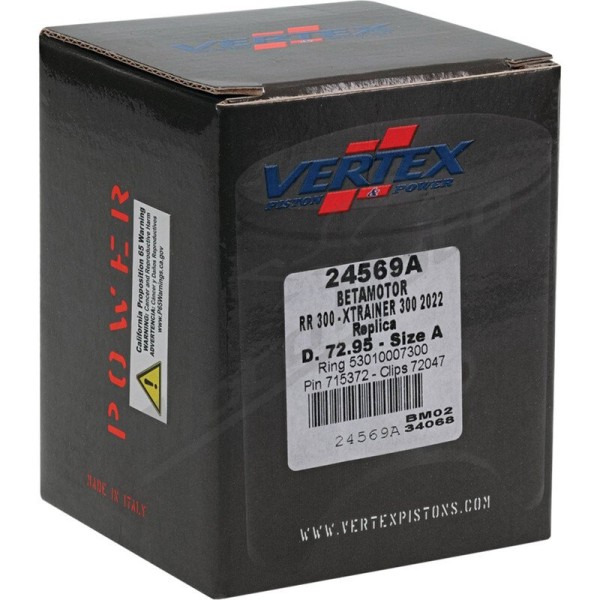 VERTEX Replica Casted Piston Beta RR / Xtrainer 300 22-> Ø72,950 - 72,970mm