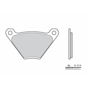 BREMBO Street Carbon Ceramic stabdžių trinkelės HARLEY DAVIDSON 1000-1340cc 1973-1984