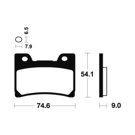 TECNIUM Street Performance Sintered Metal Brake pads - MF165 Yamaha FZR 600 Genesis 92-97