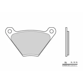 BREMBO Street Carbon Ceramic Brake pads ​​​​​​​HARLEY DAVIDSON 1000-1340cc 1973-1984
