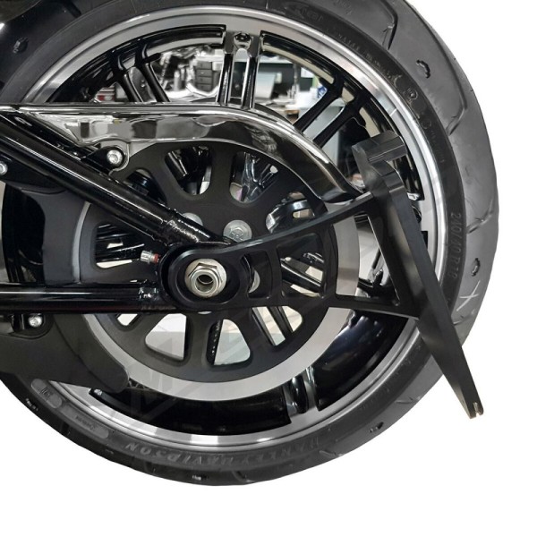 HEINZ BIKES Ø19 License Plate Side Mount 150x170mm Harley Davidson FXD / FXDL / FXDX / FXDWG 1340/1450