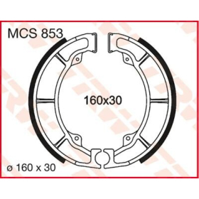 TRW Brake Shoes Kawasaki EL / EN / ER / EX / GPZ / KLF / KZ / W / Z / ZL 220-800cc 78-16