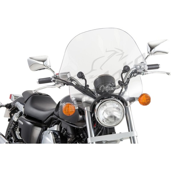 SLIPSTREAMER SS-10 "Viper" priekinis stiklas Ducati / Harley Davidson / Honda / Indian / Kawasaki / Suzuki / Triumph / Victory / Yamaha 250-1900cc 68-25