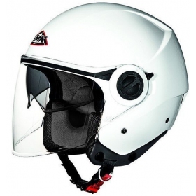 SMK COOPER WHITE GL100 WHITE OPEN FACE HELMET