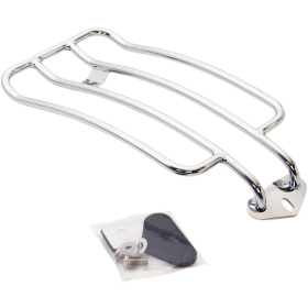 MOTHERWELL Luggage Rack Chrome 28x15cm Harley Davidson FLS / FKSS / FXS 1584/1690 11-17