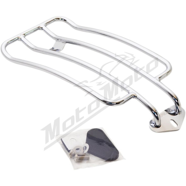 MOTHERWELL Luggage Rack Chrome 28x15cm Harley Davidson FLS / FKSS / FXS 1584/1690 11-17