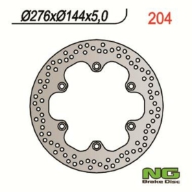NG BRAKES 204 Front Round Fixed Brake Disc HONDA / TRIUMPH 