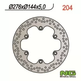 NG BRAKES 204 Front Round Fixed Brake Disc HONDA / TRIUMPH 