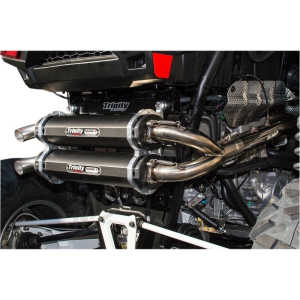 TRINITY RACING Stage 5 Dual Exhaust System POLARIS RZR 1000 16-20