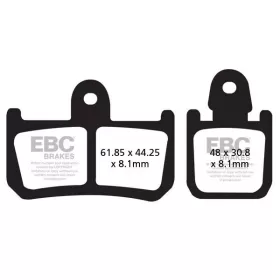 EBC FA organinės stabdžių trinkelės YAMAHA VMX / YZF-R1 1000-1700 07-17