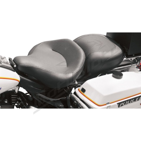 MUSTANG Textured Police Air Ride Seat Harley-Davidson FLHR / FLHRC / FLHT / FLHX / FLHXS / FLTR 1340–1923 (1997–2024