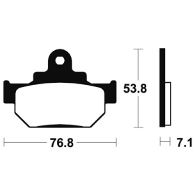 TECNIUM Street Organic Brake pads MA81 Maico / Suzuki 125-650cc 85-11