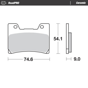 MOTO-MASTER Ceramic Front Brake Pads Yamaha FZR / TDM / VMX-12 500-1200 89-07