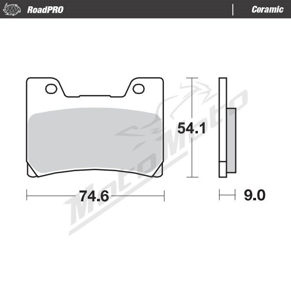 MOTO-MASTER Ceramic Front Brake Pads Yamaha FZR / TDM / VMX-12 500-1200 89-07