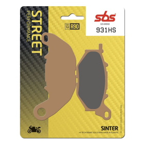 SBS HS Street Excel 931HS Sintered Front Brake Pads Yamaha MT / YZF-R 250-300cc 15-22