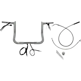 FAT BAGGERS INC. Pointed Top Handlebar Kit Chrome 91.5x30.5cm Harley Davidson FLHLT / FLHX / FLHXSE / FLHXU 1923-1977 23-26