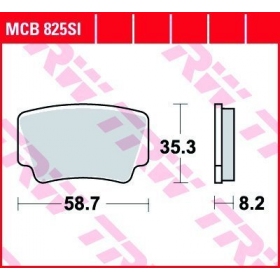 STABDŽIŲ TRINKELĖS TRW MCB825SI OFFROAD