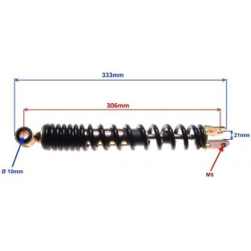 Rear shock absorber Universal 330mm Ø10 / M8