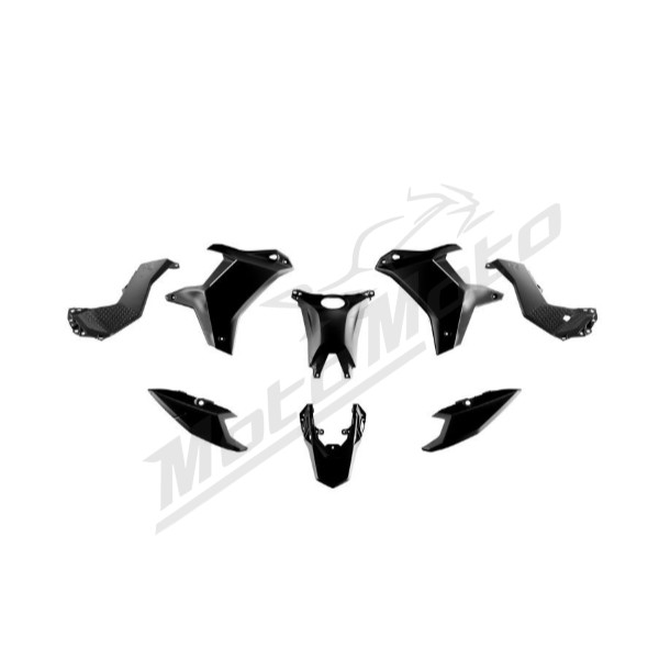 Racetech Plastic Set YAMAHA TENERE 700 25-26 Black