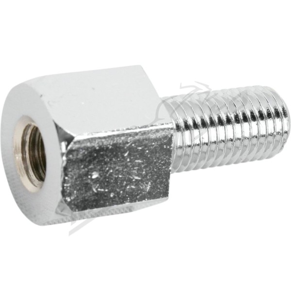 EMGO Universal Chromed Mirror Thread Adapter M8 Right>M10 Right