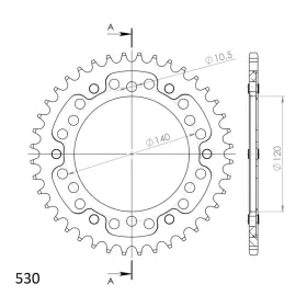 Supersprox Stealth Rear sprocket Black 