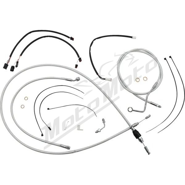 MAGNUM SHIELDING Sterling Chromite Cables / Lines Kit 38/43cm Harely Davidson FLTRK / FLTRKSE / FLTRX / FLTRXS 1750/1977 21-24