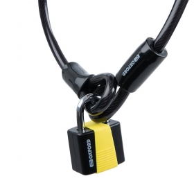 Oxford Loop Lock 10 Hooped Cable + Padlock 10mm x 1.8m