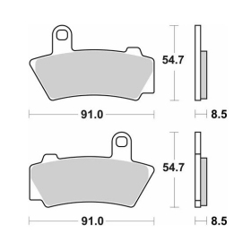 Sbs street performance (excel) sinter kh748 rear brake pads BMW R 18 1800 21-25