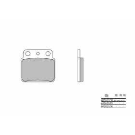 BREMBO Off-Road Sintered Metal Brake pads ​​​​​​​rear ARCTIC CAT / SUZUKI 250-500cc 1985-2011