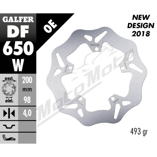 GALFER Wave® Front Brake Rotor Malaguti / Piaggio 50-250cc 92-19