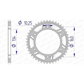 AFAM Aluminium Ultra-Light Rear Sprocket 520 39-48 teeth