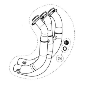 AKRAPOVIC Išmetimo kolektorius Yamaha YZF-R9 ABS 25-26