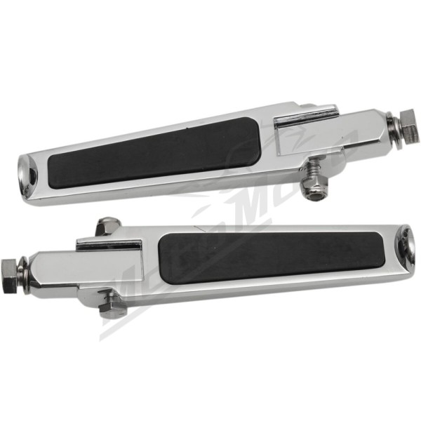 DRAG SPECIALTIES Footpegs with Rubber Inlay