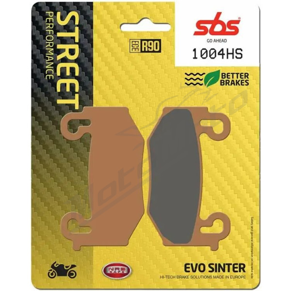 SBS "HS Street Excel" 1004HS priekinės stabdžių trinkelės BMW R1300GS 24-25