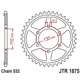 Rear sprocket JTR1875