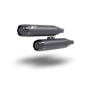 ZARD Overlapped Slip-Ons Mufflers Harley Davidson FXBB / FXBBS / FXST / FXLRST 1750-1923cc 18-24