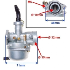 Carburetor (screwed on) ATV / CROSS 110-125cc 4T